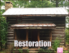 Historic Log Cabin Restoration  Dewitt, Virginia